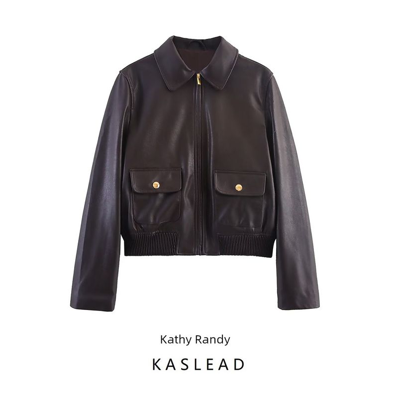 Kaslead New Women clothes Western Style Fashion Simple and Versatile Coating Jacket 1298534