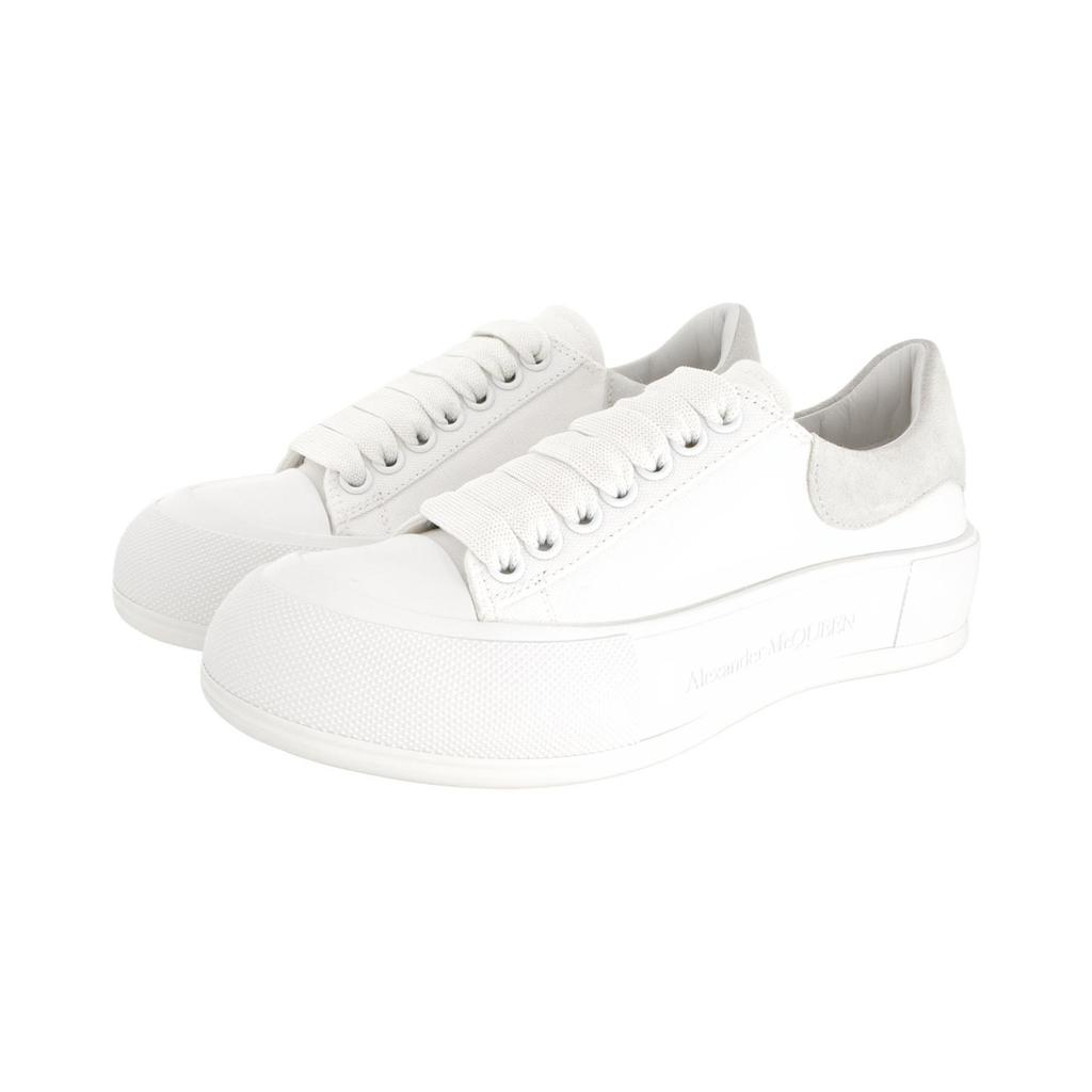 Alexander Mcqueen Deck Skate Plimsoll Lace Up White Women's 654593W4MV79000