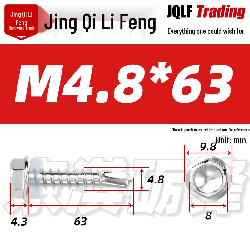 Stainless Steel 410 Hex Self-Drilling Screws for Color Steel Tiles