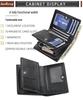 Baellerry Men's Zipper Short Wallet - Multi-Card Slot, Fashionable Vertical Mini Coin Purse