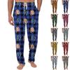 Men's Casual Home DIY Custom Pajamas Pocket Drawstring Design Casual Trousers