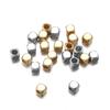 200pcs/Lot CCB Square Large Hole Beads Gold Silver Color Loose Spacer Big Hole Bead for Jewelry Making DIY Findings Accessories