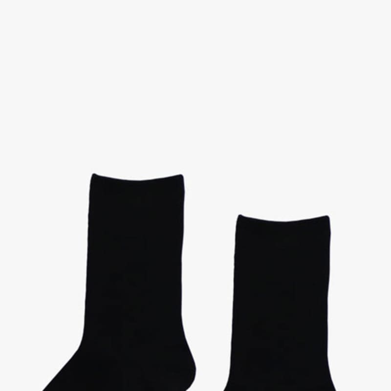 pink PINEAPPLE [3EA 1SET] PASTEL MIDDLE SOCKS_BLACK