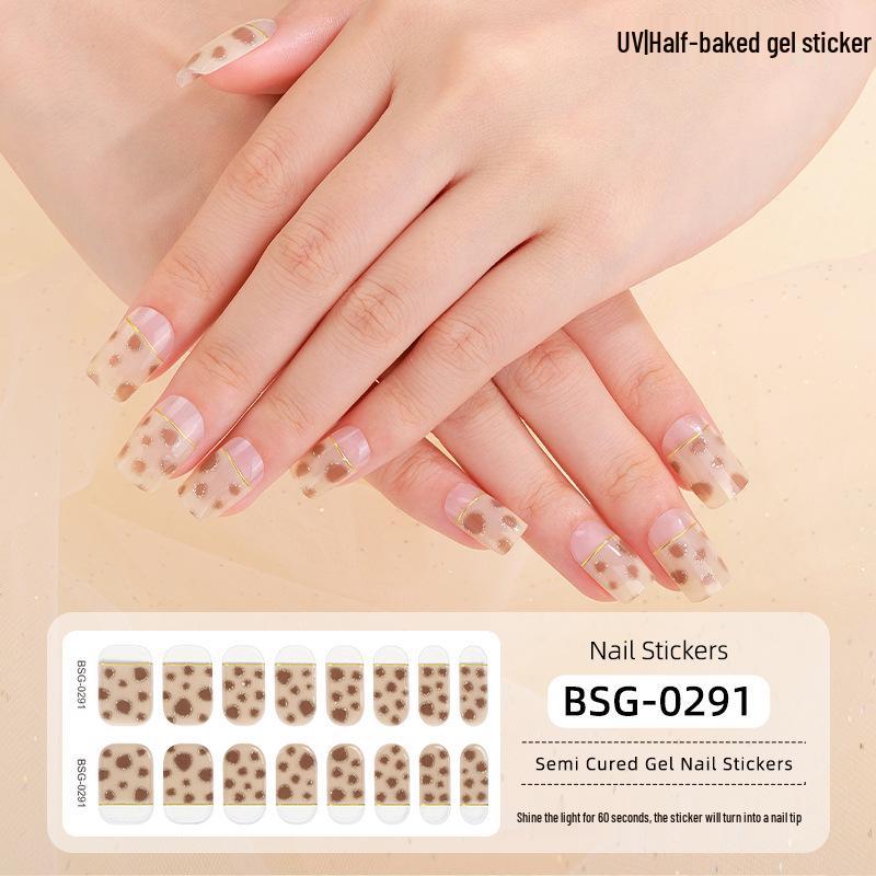Trending UV Gel Nail Stickers: 3D Hot Stamping, Semi-Cured Light Therapy Design