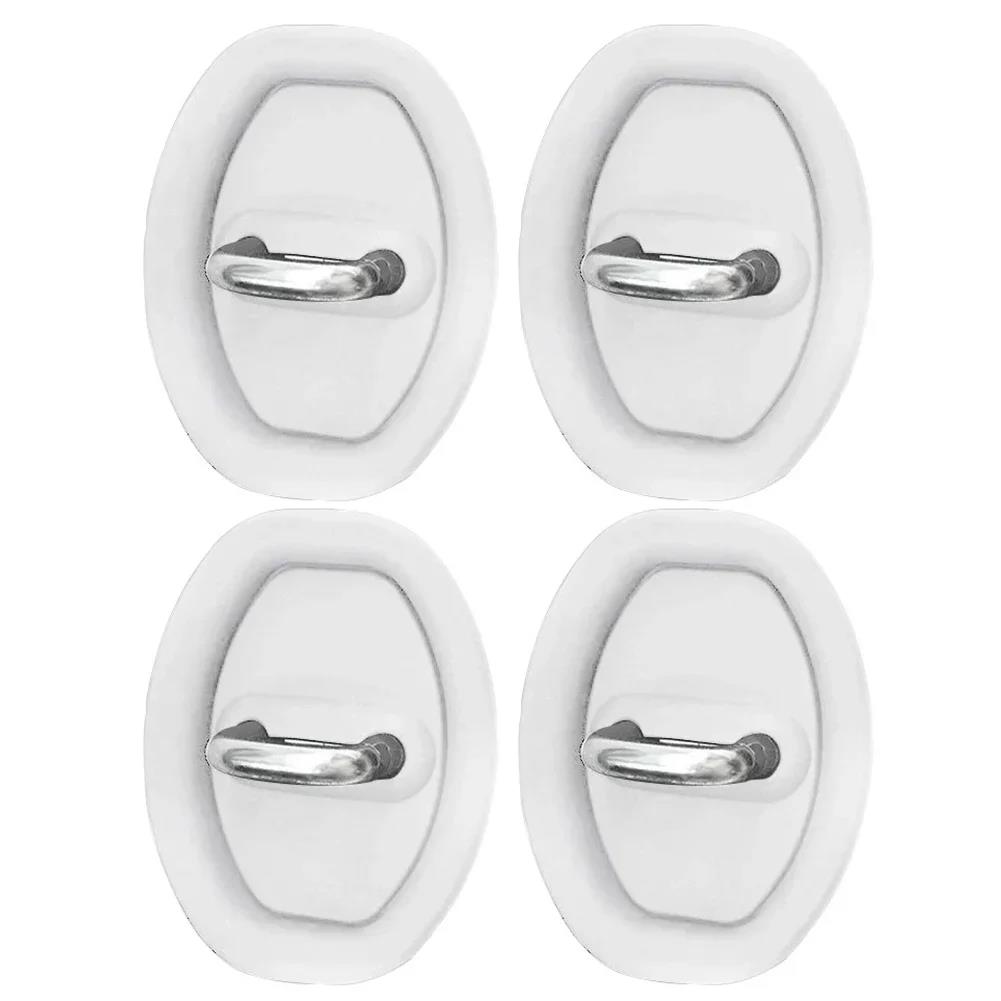 4/12pcs Car Door Lock Shock Absorber Cushion Crash Protection Cushion Seal Guard Plug Silicone Crash Protection Kit Accessories Interior Mirrors 6