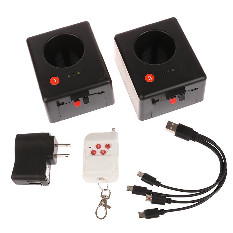 4 Cues Wedding Wireless Cold Pryo Mini Sparkler Reusable Machine Indoor Remote Control Fireworks For Dj Party Stage