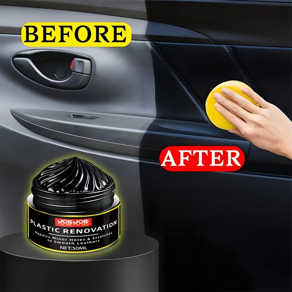 Automotive Plastic Care Polishing Wax - Plastic Refinishing Cream, Quickly Restore Surface Gloss, Tire Retreading Cream, Effecti