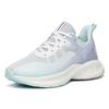 New Anta Cushioning Anti Slip Wear Resistant Breathability Low Top Running Shoes Women's White Blue Gray 122215518-3