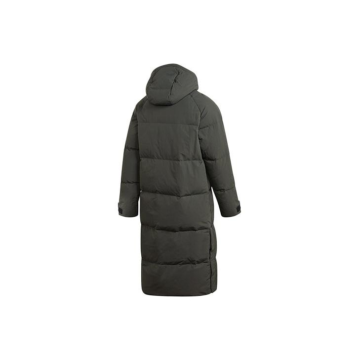 adidas Casual Hooded Long Down Jacket Men Outerwear Dark-Earth-Brown FT2487