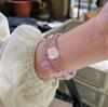 Natural Bolivian Amethyst Double-Strand Multi-Gemstone Bracelet for Bestie or Girlfriend