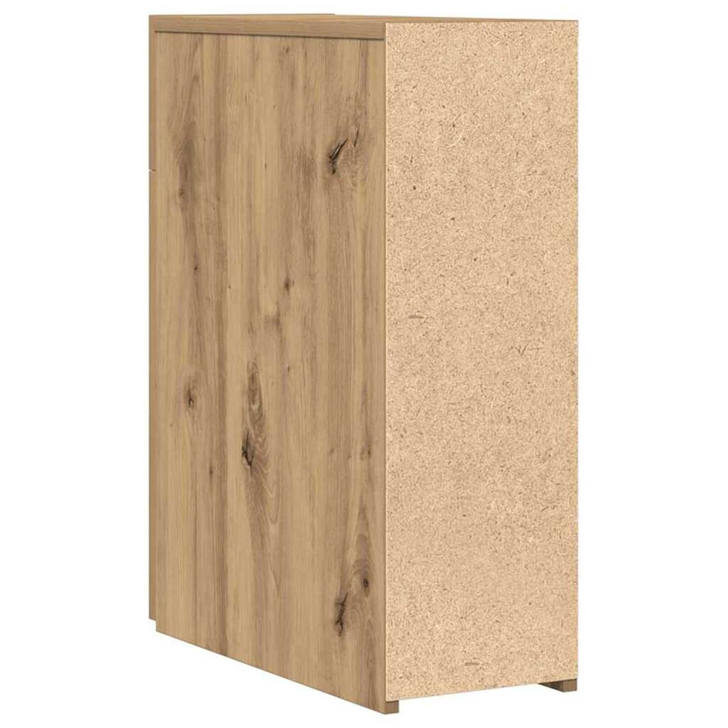 Badezimmerschubladenschrank, Schmaler Schubladen-Aufbewahrungsschrank, Schmales Badezimmereckregal, 20x45,5x60 Cm