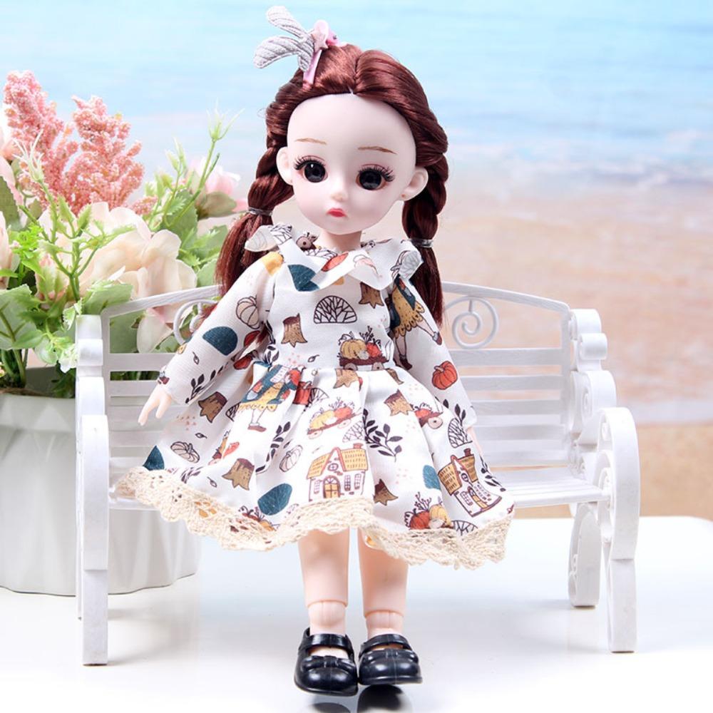 Dress Up 30cm Anime Bjd Doll Spherical Joint 30cm Articulated Toys 1/6 Bjd Dolls  Kids Toy