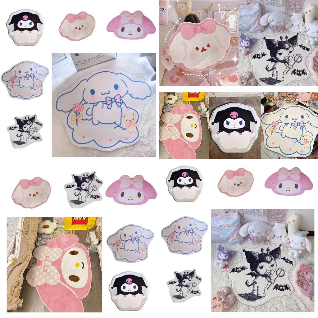 Niedlicher Cartoon Plüsch Teppich in Form für Wohnzimmer Schlafzimmer Dekoration, Polyesterfaser, Maschinenwaschbar, Lustiges Tierdesign, Verschiedene Farben und Größen