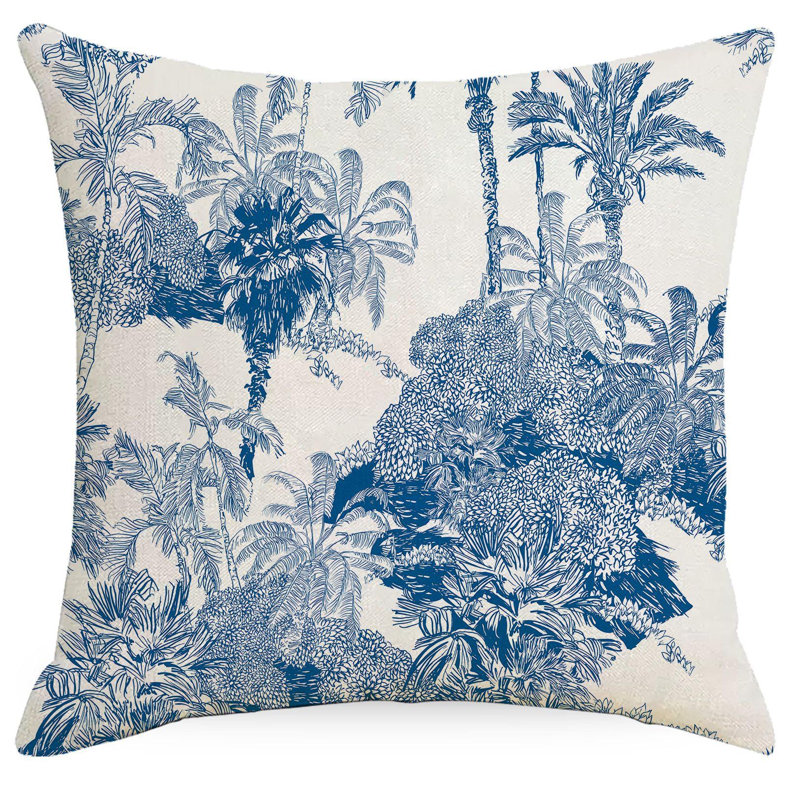

Chinese Style Flower And Plant Geometric Pillow Cover New Chinese Style Home Living Room Sofa Cushion Pillow Cover (as the picture-73290-)-45 * 45Cm