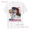 Eagle with Mullet and American Flag Bandana MERICA T-shirt
