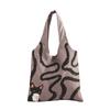 Cute graffiti illustration bag female 2025 simple new large-capacity commuter bag student class versatile tote bag