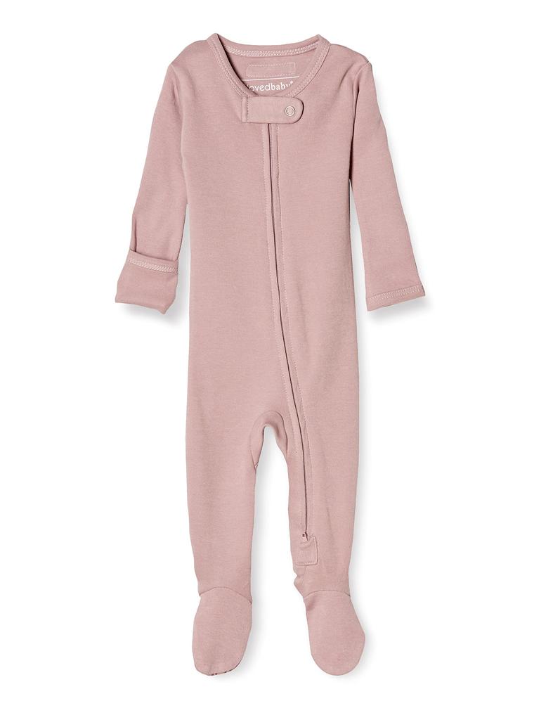 Organic Baby Romper with Sizes for Months L'ovedbaby Zipper, Lavender, 3-6M (ocb-454), 3-6