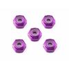 Tamiya Mini 4WD Special Project 2mm Aluminum Lock Nut (5 Purple) 95555-000