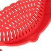 Clip-On Silicone Strainer for Pots And Pans Food Pasta Vegetable Drainer Heat-Resistant Dishwasher Safe Kitchen Colander