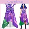 Fantasia de Cosplay Elegante e Encantadora de Descendentes 3 Mal para Meninas Adultas Perfeita para o Halloween