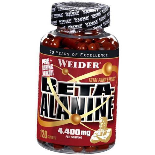 

Бета Аланин Аминокислота, Beta Alanine, Weider 120капс (27089009) 120caps