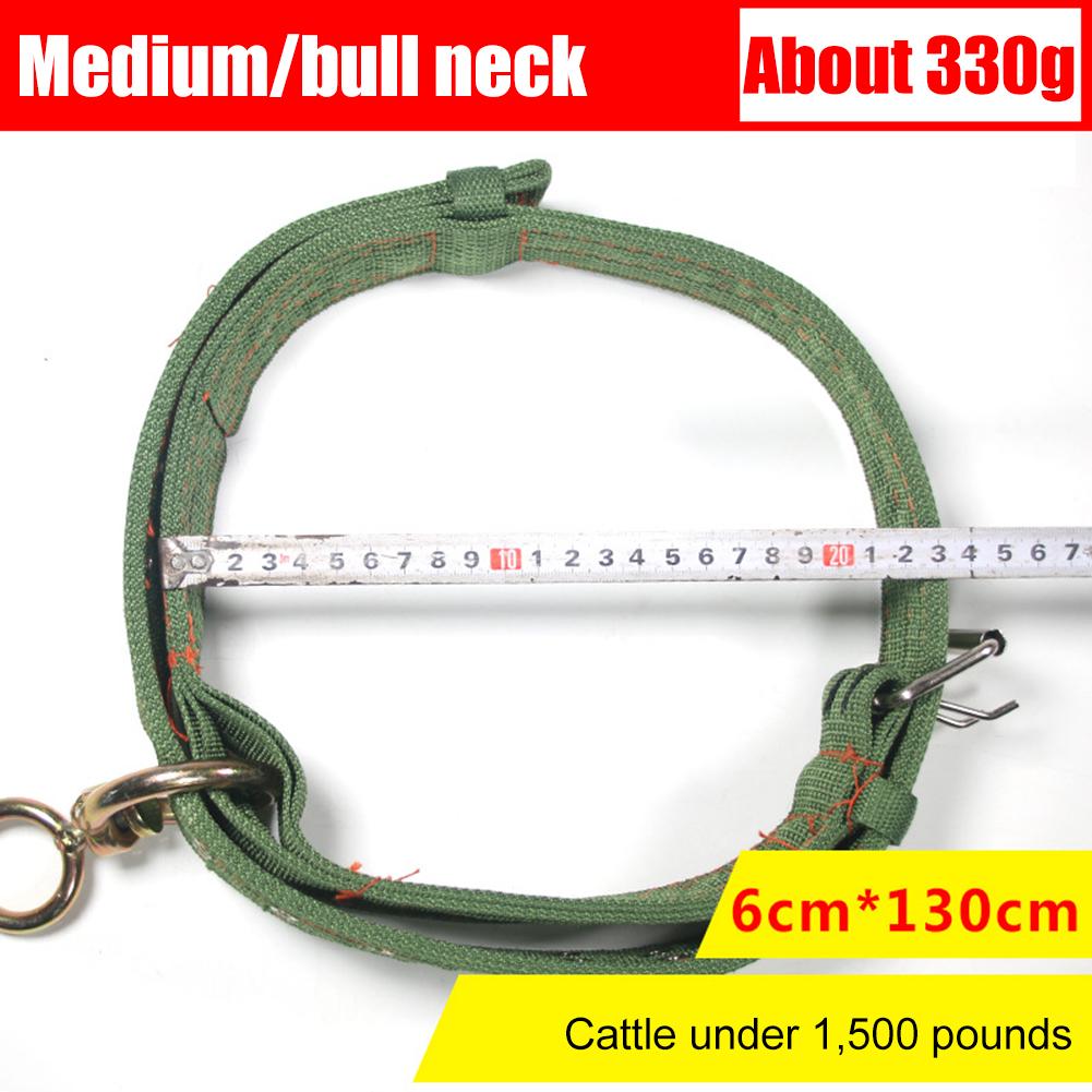 Belay Tie Adjustable Cattle Collar Cow Hauling Collar Livestock Feeding Supply Canvas Belt Strong-Durable Veterinary Equipment