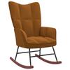 Day and Night - Day and Night Brown Velvet Rocking Chair