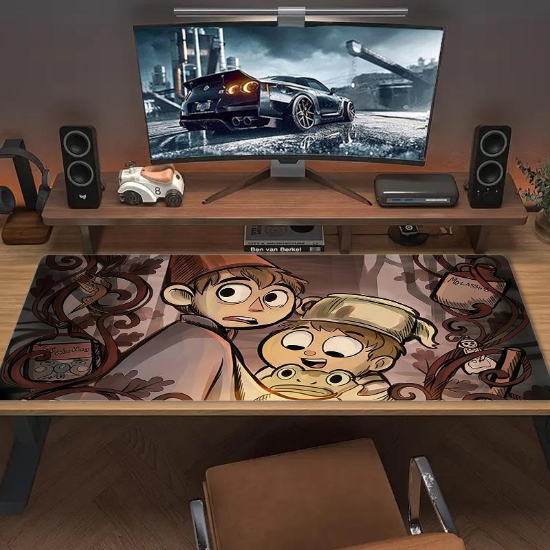 Over the Garden Wall Print  Cushion Non-slip Laptop Tablet Big Mousepad XXL Mat Mini PC Playmat With Lock edge