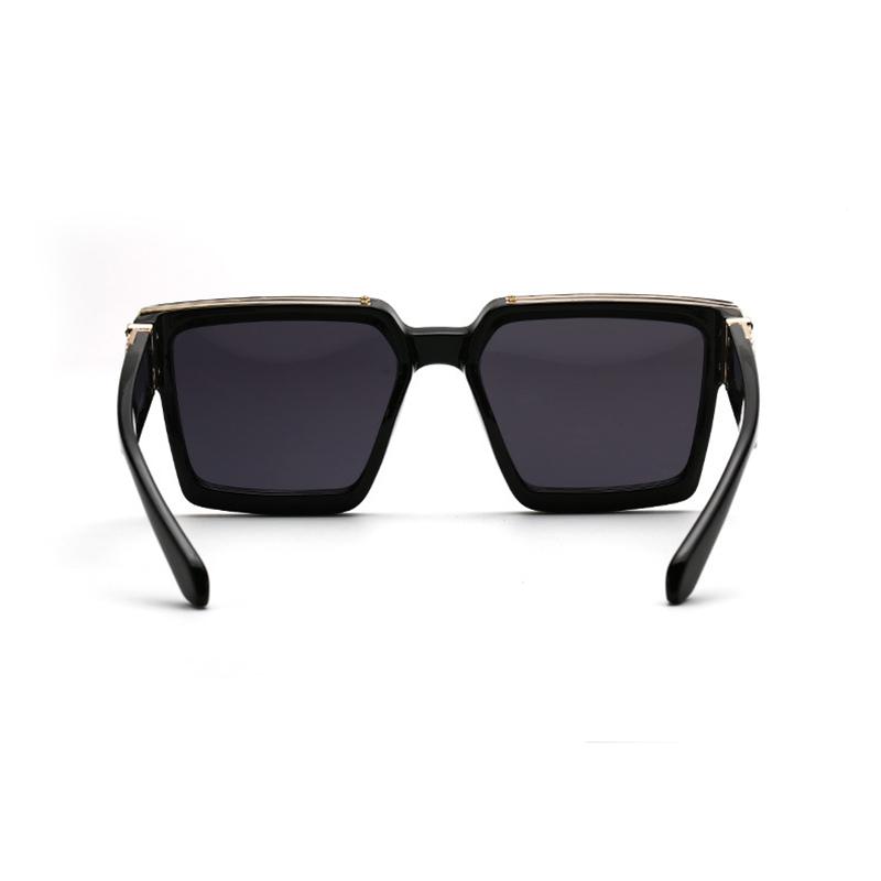 Fashion Luxury Oversized Square Sunglasses UV400 Protection Shield Big Frame For Women Men Classic Design