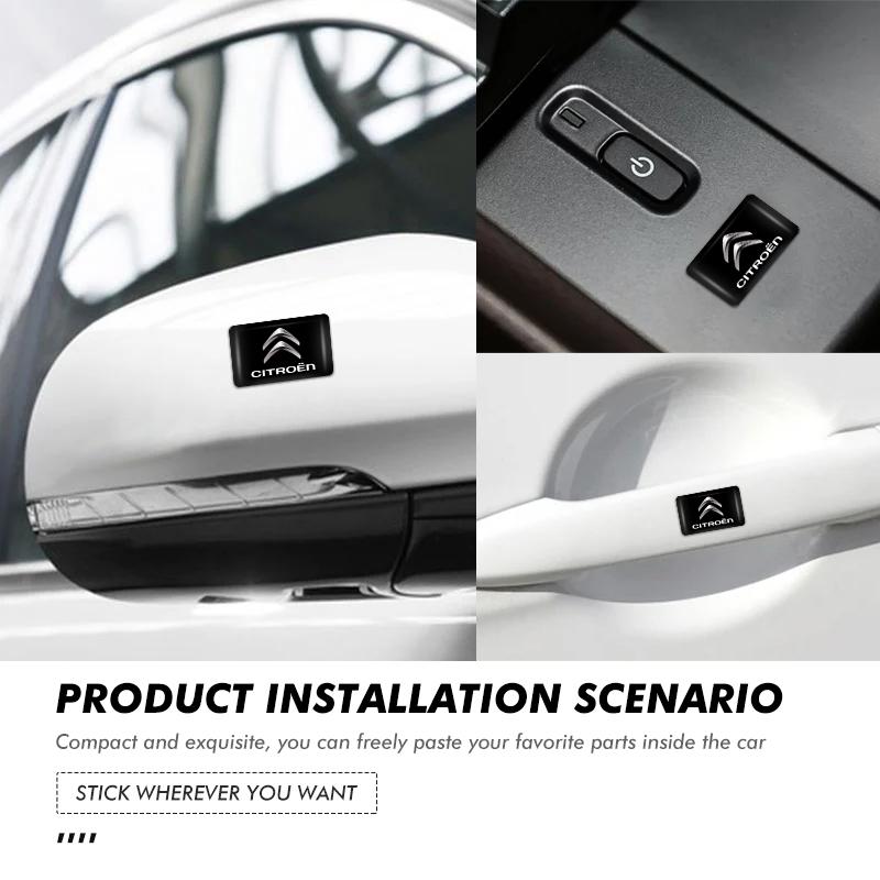 POOR1 Car Decorative Sticker Interior Badge Styling Decals Accessories For Citroen C5 C1 C2 C6 C4L DS3 DS4 DS5 C-Elysee Grand Berlingo
