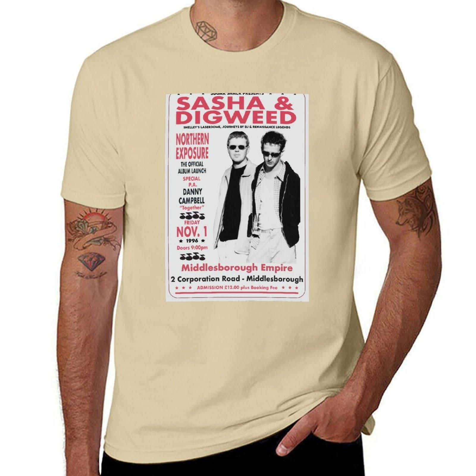 

Sasha & John Digweed Northern Exposure Album Launch 1996 Uncreased T-Shirt cute clothes animal prinfor boys tops men clothing S