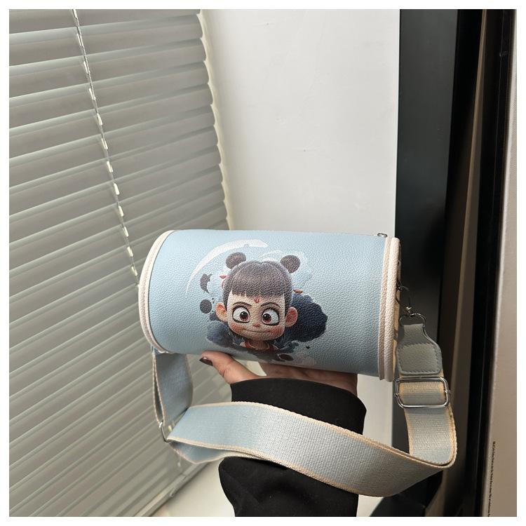 Nezha's Devil's Child Haohai Peripheral Bag Female 2025 New Summer Pillow Bag Cartoon Animation Mobile Phone Oblique Span Bag