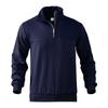 Men Loose Large Size Half Zip Stand Collar Long Sleeve Pullover Sweatshirt