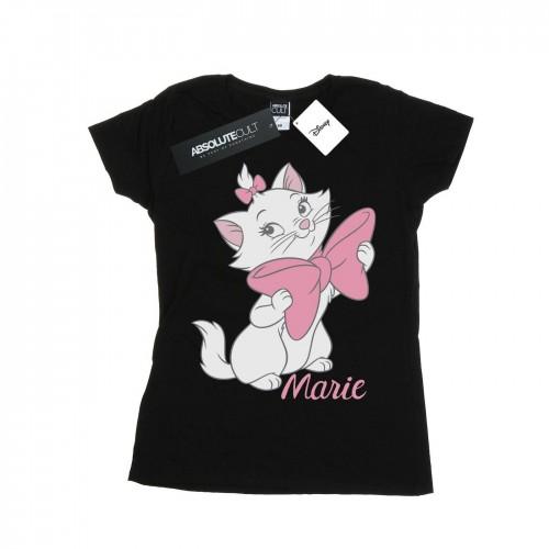 

Disney Womens/Ladies Aristocats Marie Bow Cotton T-Shirt XXL білий