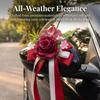 European Style Wedding Decor Ribbon Bow Car Decoration Bow Floral Ornaments  Wedding Party Layout