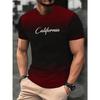 XL-6XL T-shirt Oversize da Uomo Girocollo Manica Corta Stampa 3D Flash T-shirt Casual Uomo Estate Taglie Forti T-shirt