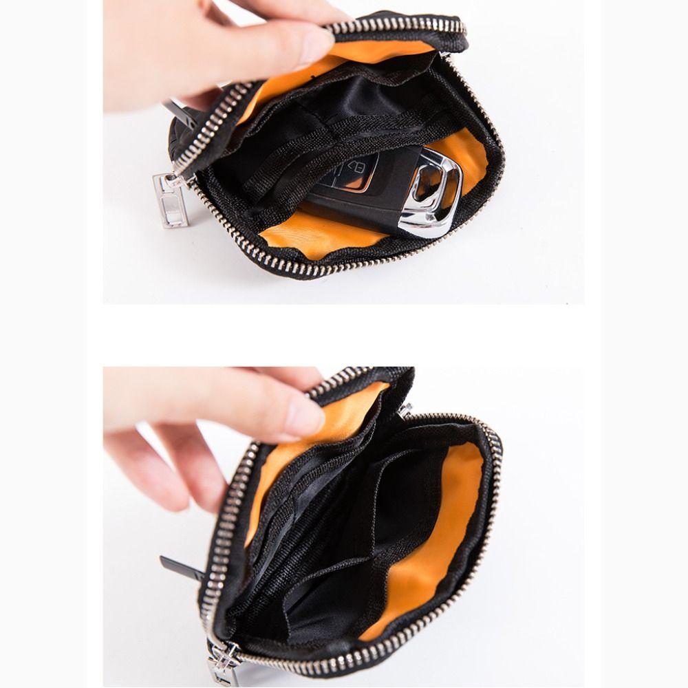 RFID Anti-diefstal Nylon Portemonnee Kaarthouder Mini Oordopjes Opbergtasje Portemonnee voor Mannen Oortelefoon Tas