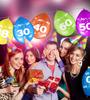 Balony Odwrotny Nadruk Cyfra 30 Trzydziestka, 5Szt