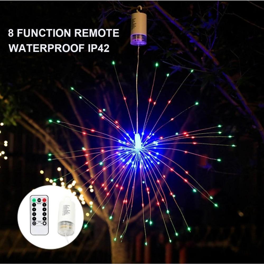 LED hanging tree remote control fireworks light courtyard tree light hanging atmosphere decoration light 90Led