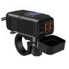 Motorcycle QC3.0 Fast Charging Dual USB Charger Power Adapter s voltmetrem
