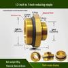 Copper Union with Inner/Outer Threads, Double Inner Thread Water Heater Connector Tee/Elbow Nipple, 46mm & 1" Thread, Different Diameters.