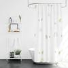 isn't wind simple home bathroom shower curtain small fresh partition  waterproof mildew-proof opaque