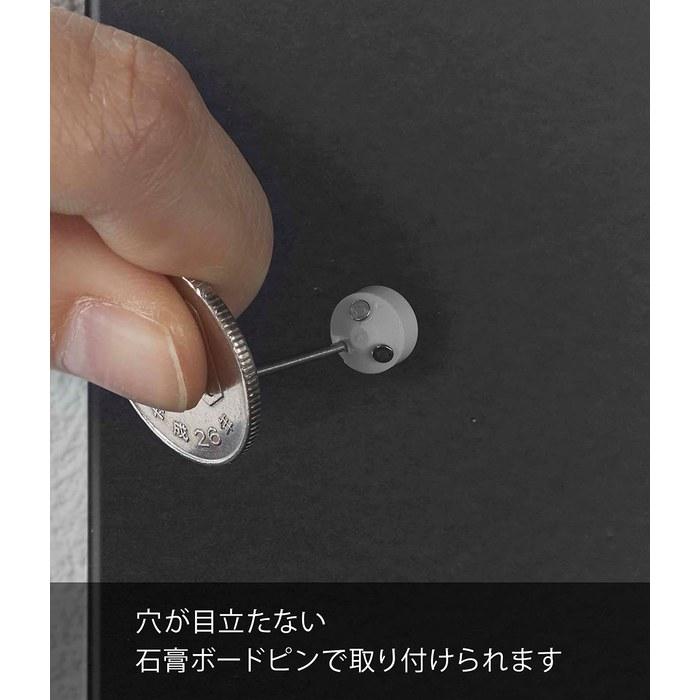 [Yamazaki] Gypsum Board Hook Rack with Wood Screws, Black, Approx. W60xD8.5xH18cm, Tower Multifunctional Rack with Hooks, 5477