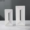 Square Ceramic Geometric Sculpture Abstract Artwork Ornaments Desk Decoration Minimalism Square Arch Statue Modern Home Decor