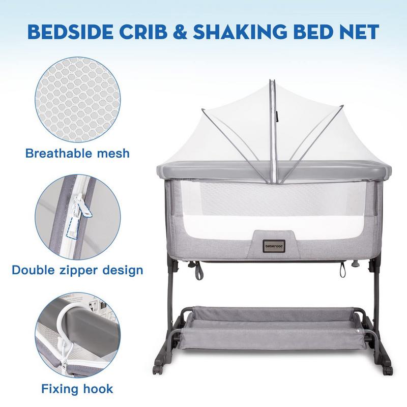 Bassinet Netting Cover Baby Mosquito Net Tent Breathable Foldable Mesh For Rocking Cradle Stroller Playard Toddler Hammock Small
