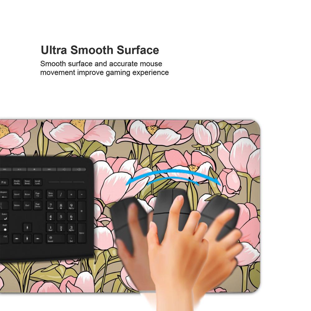 Anime Tulpenfeld Mauspads 500X1000 mm Großes Gaming-Mauspad Gamer XL Gummi Otaku Tastaturunterlage Laptop Schreibtischmatte