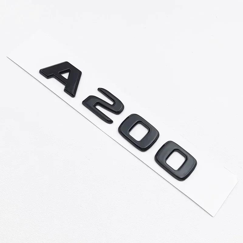 WSKHJ1 C200 E200 For Mercedes Benz For Mercedes Benz W176 W177 3D ABS Black A35 A45 A160 A180 A200 A250 Logo Letters 4MATIC Badge Car R
