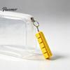Tactile Fidget Keyboard 3D Printed Cheese Toy, 5-in-1 Push Button Finger Mechanical Clicker Keychain for Stress Relief Concentration Aid Toys