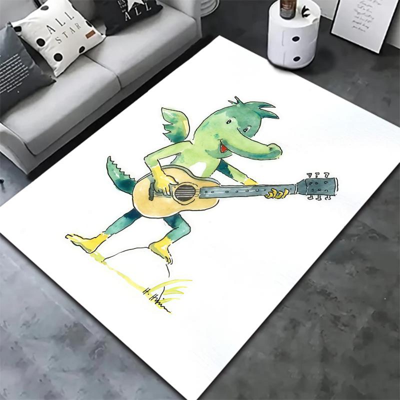 Tabaluga Carpet Rug for Living Room Bedroom Home Sofa Decoration,Kids play Nonslip Floor Mat