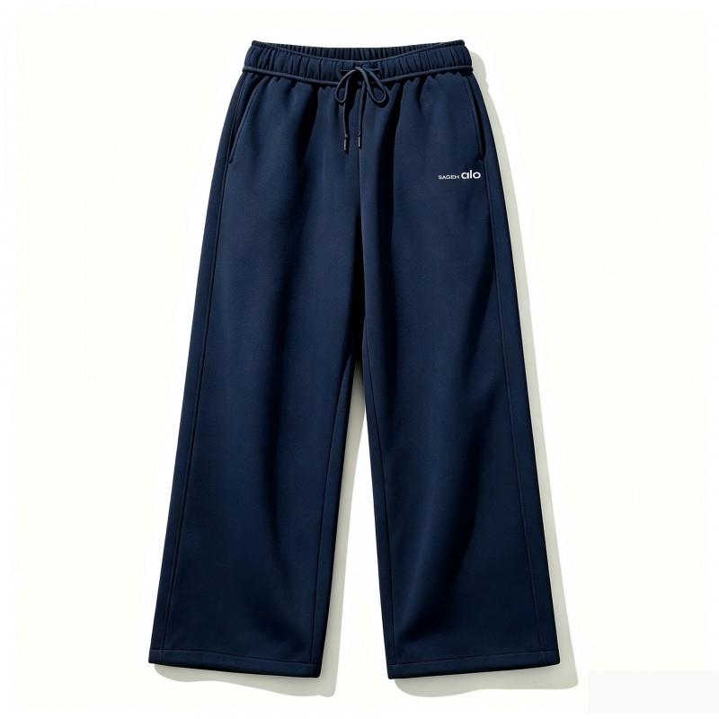 Mens Loose Fit Wide Leg Sweatpants
